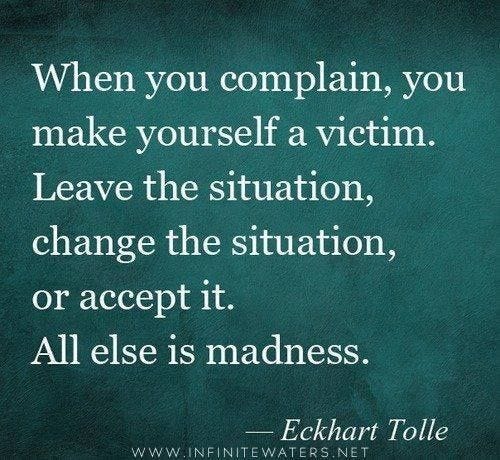 Change the situation, leave it, or accept it