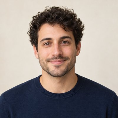 Fictional example portrait, replace with your own photo